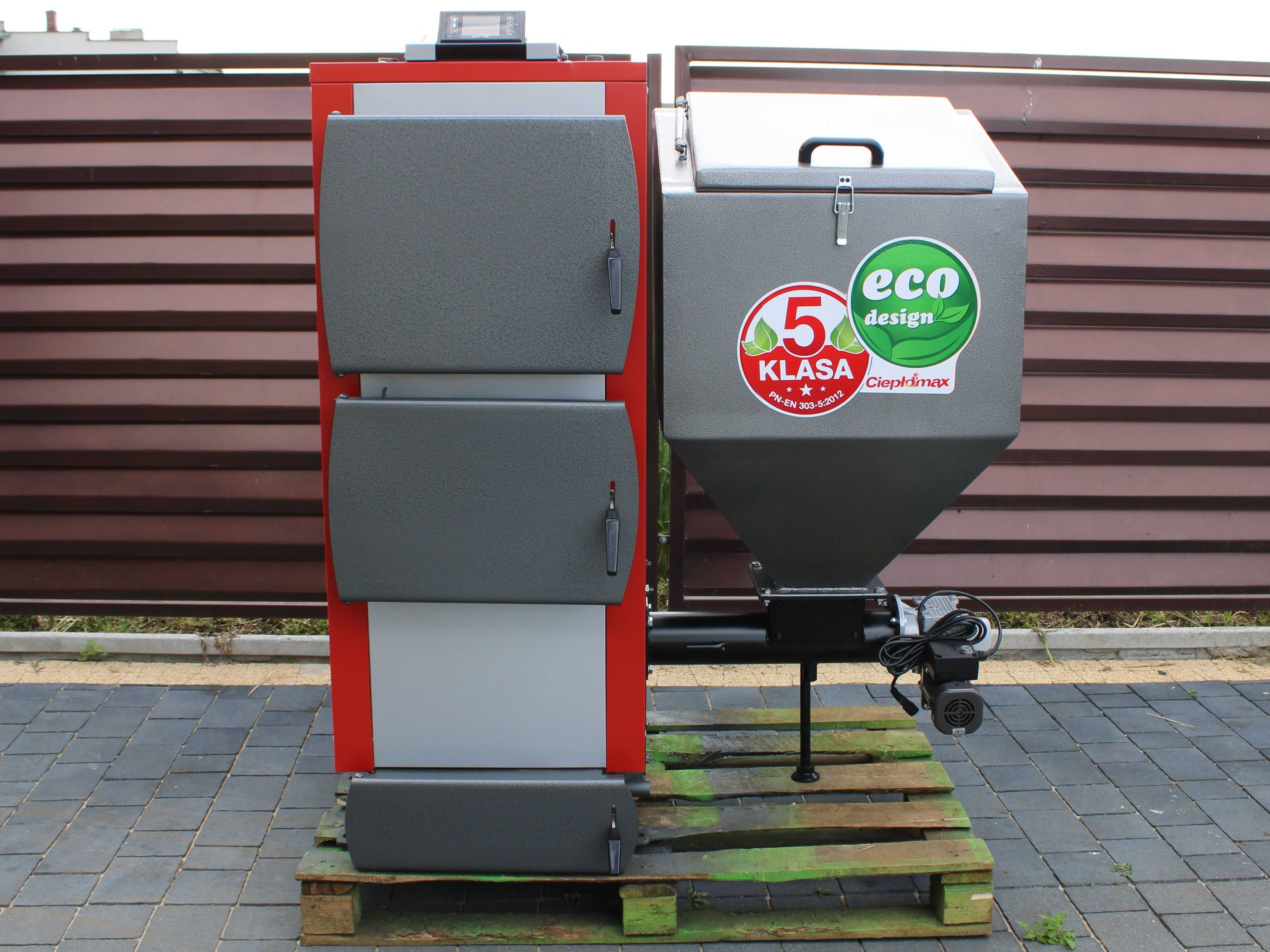 Kocioł 10kW 100m2 z podajnikiem na ekogroszek kotły piec 5klasa KG-ECO