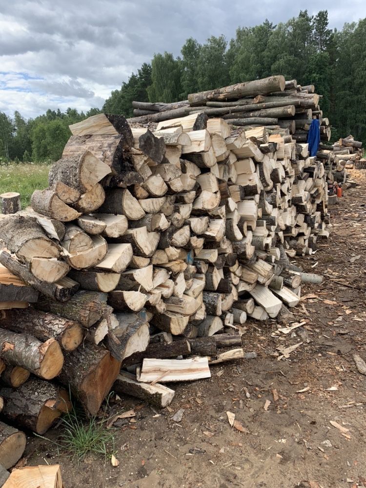 Drewno Kominkowe-Opałowe,od 20cm-60cm pocięte połupane Buk Dąb  Tanio