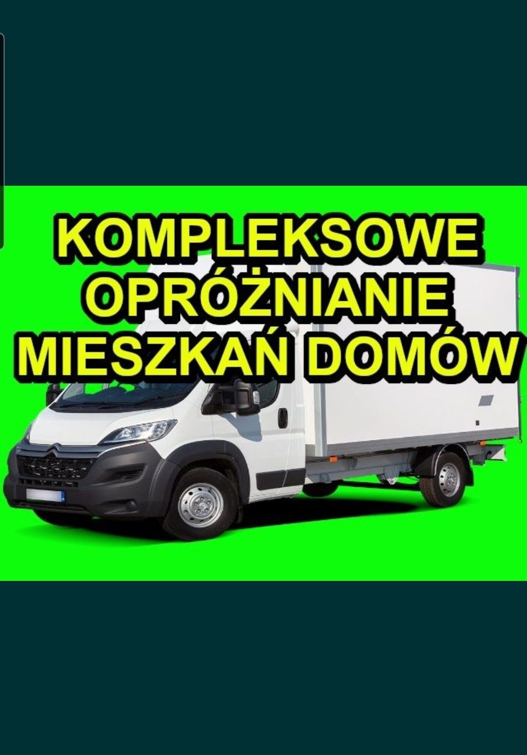 Opróżnianie-Sprzątanie Mieszkań Piwnic Strychów Garaży Wywóz Mebli 24H