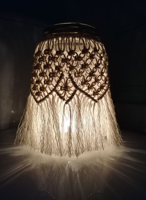 Lampion Makrama Latarnia Lampka BOHO
