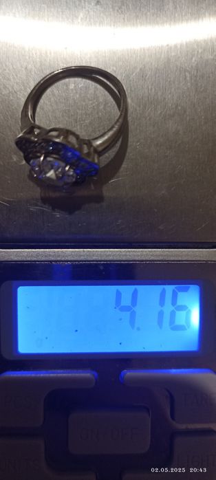 Кольцо и серьги 925 пробы с церкониями заводское