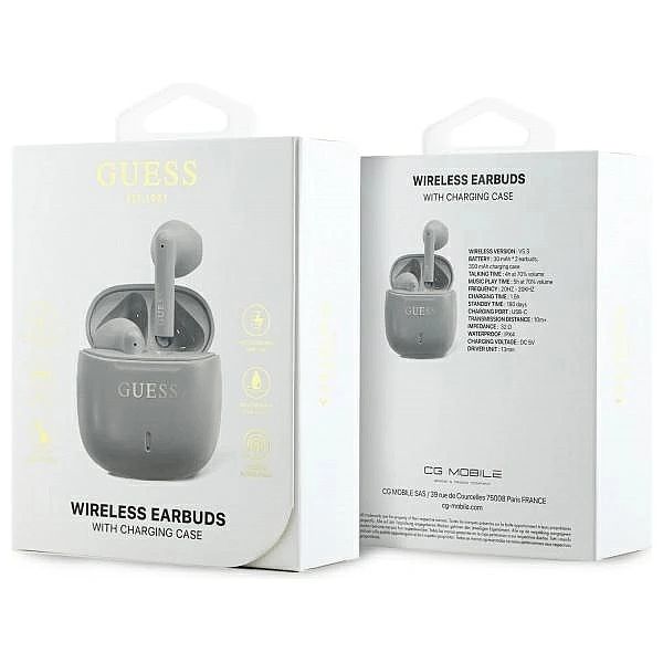 Guess słuchawki Bluetooth GUTWSJ14ESGE TWS + stacja dokująca taupe Pri