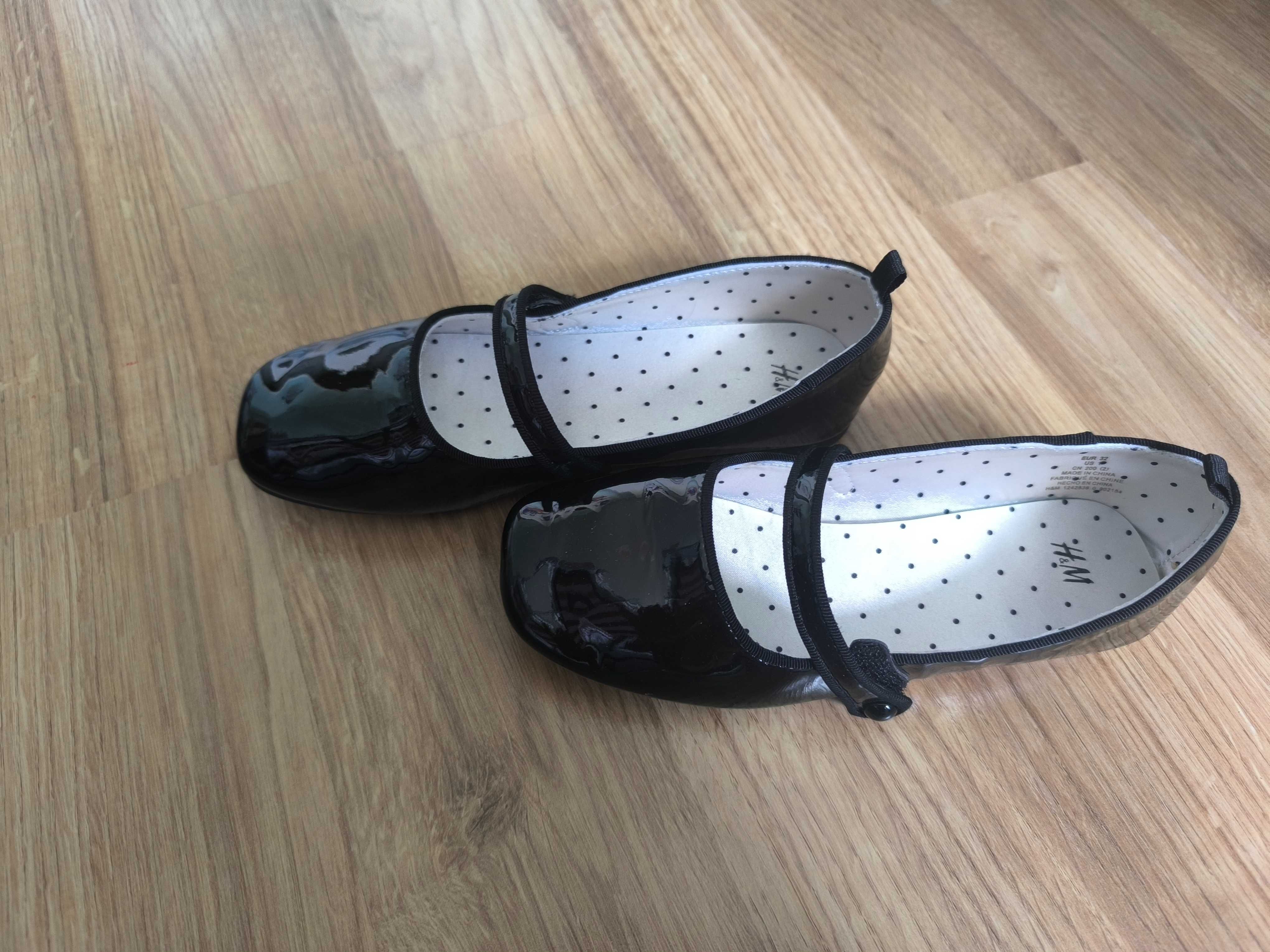 Eleganckie baleriny dla dziewczynki H&M r. 32