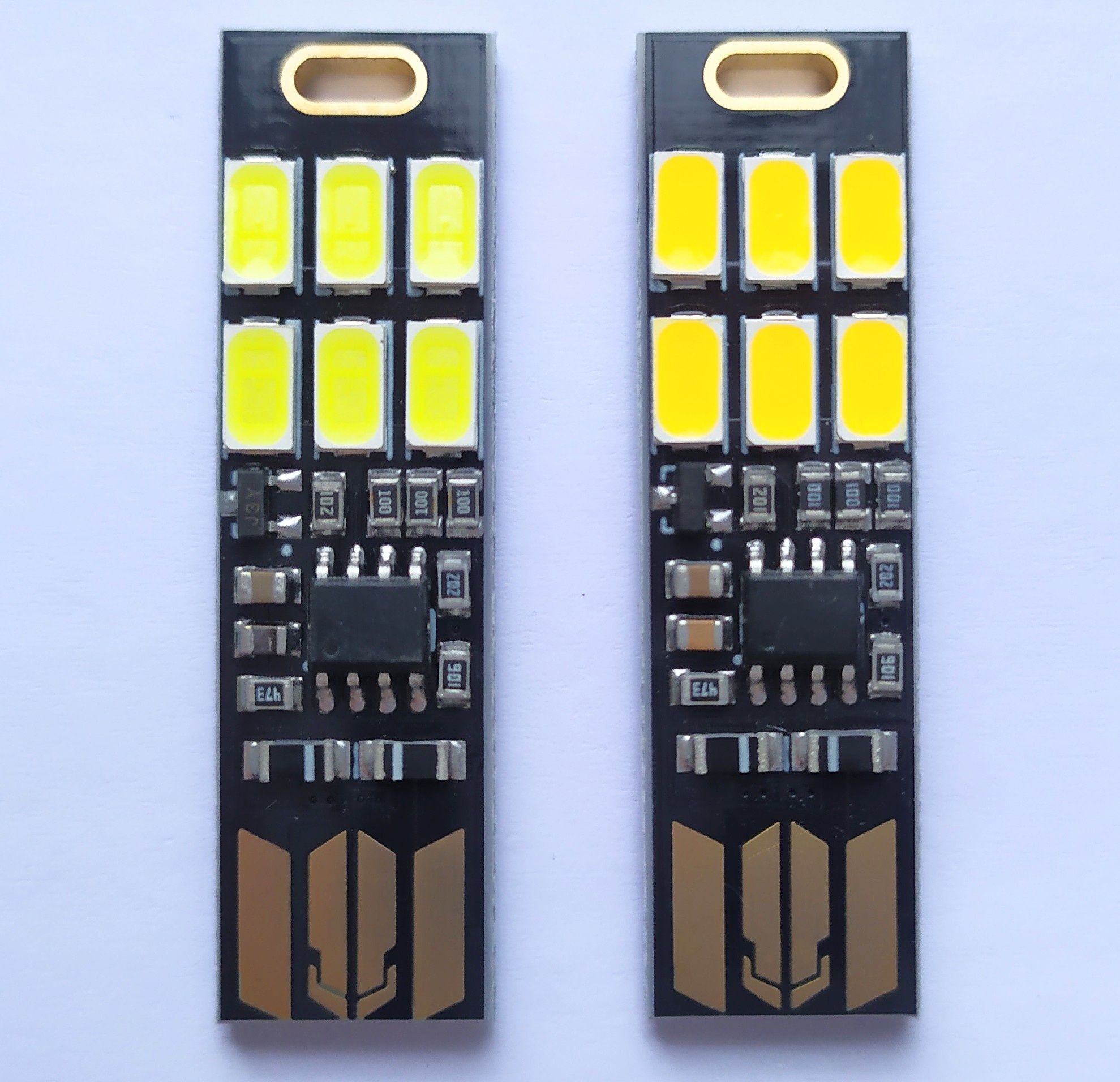 Світлодіодна міні лампа USB біле світіння сенсор включення регулювання
