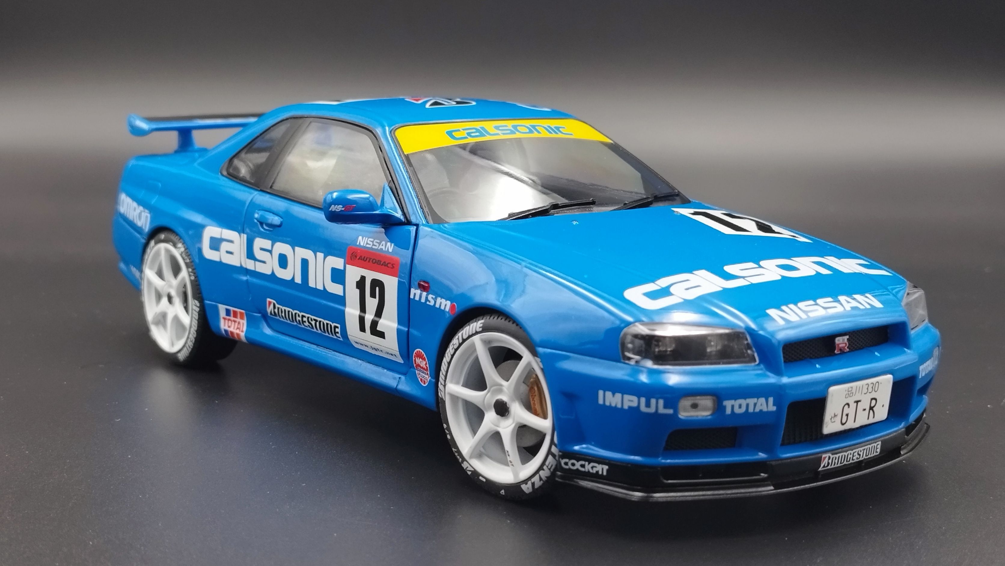 1:18 Solido 2000 Nissan Skyline GT-R  R34 Streetfighter Calsonic model