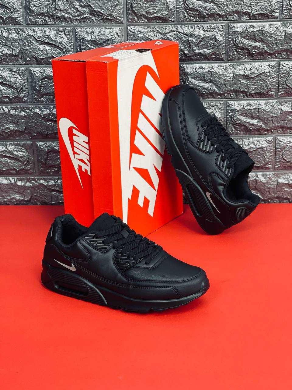 Мужские кожаные кросовки Nike Air Max 90 Лето 2024 Красовки Найк