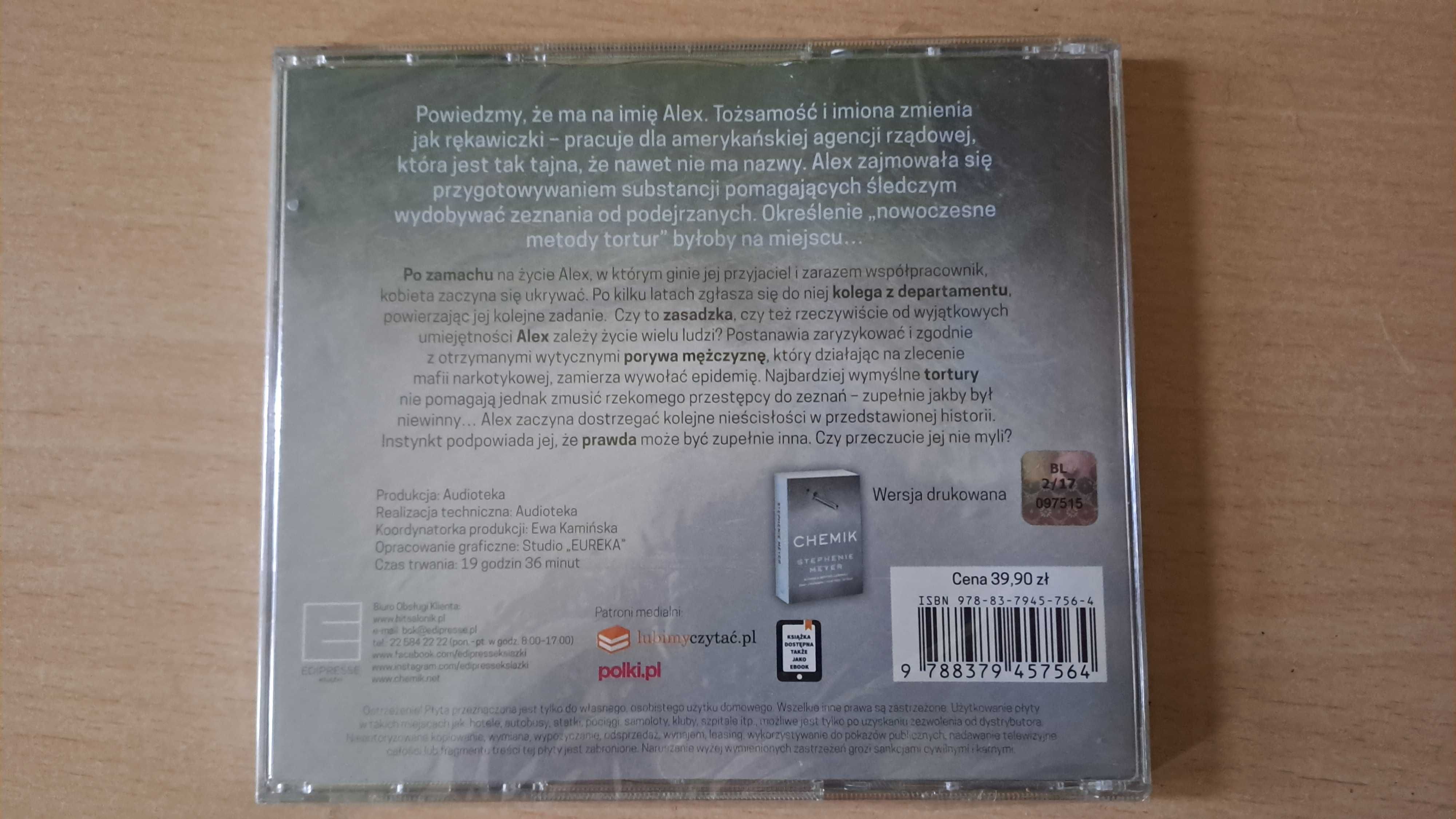 Stephenie Meyer - Chemik, Audiobook CD
