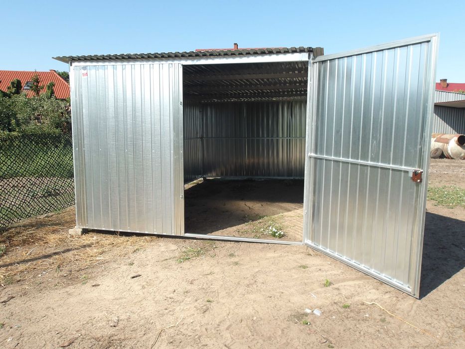 Garaż blaszany 3x5 Blaszak WZMOCNIONY Garaże blaszane Dostawa Montaż