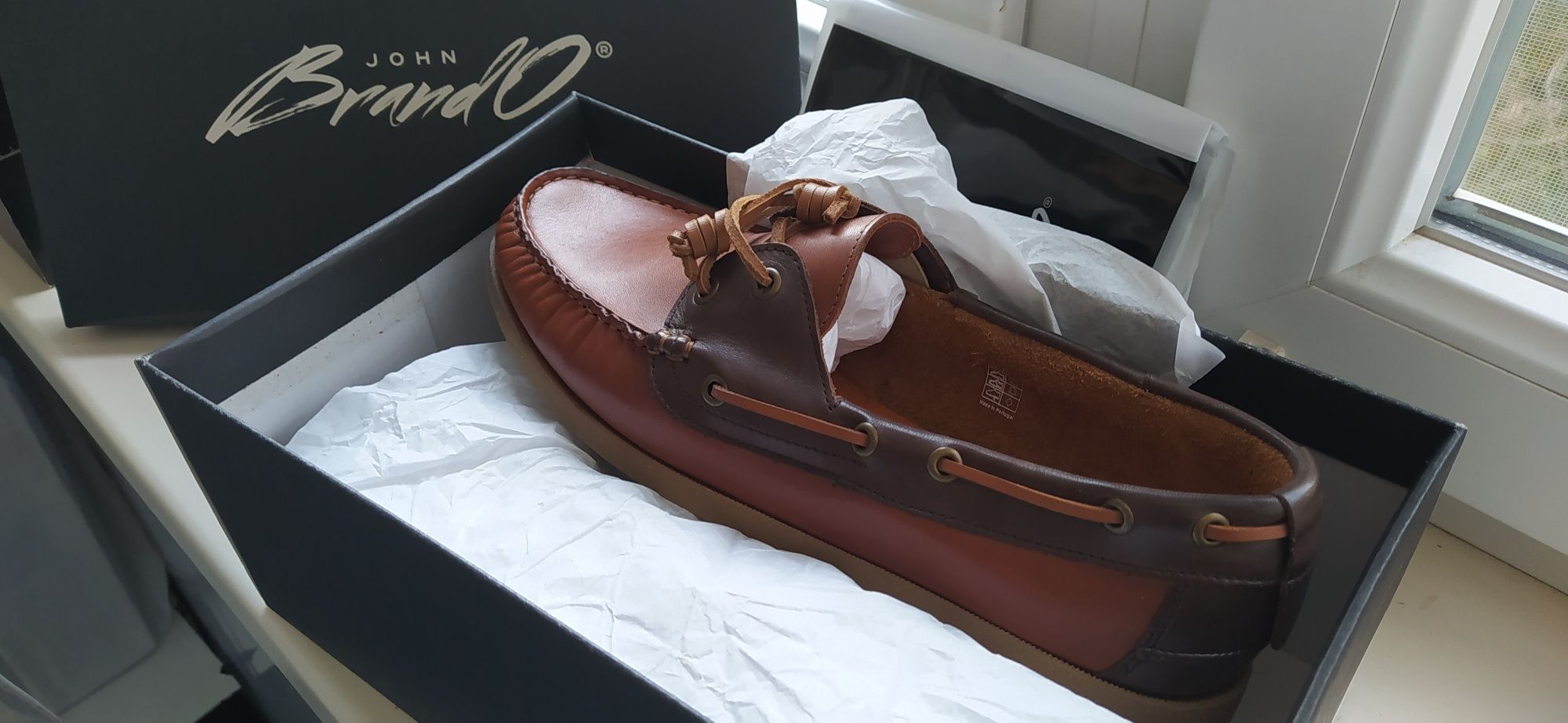 Туфли John Brando натуральная кожа производство Португалия