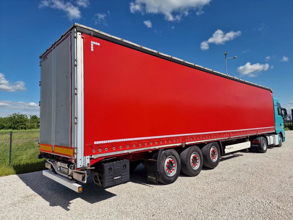 Wielton Naczepa BURTO-FIRANKA - SAF - OŚ PODNOSZONA - RAMA ORYGINAŁ - NOWE PLANDEKI