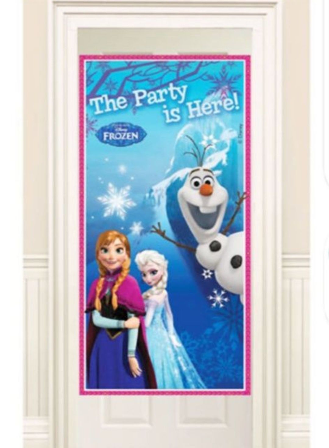 Kraina Lodu baner witający gości Frozen urodziny NOWOŚĆ