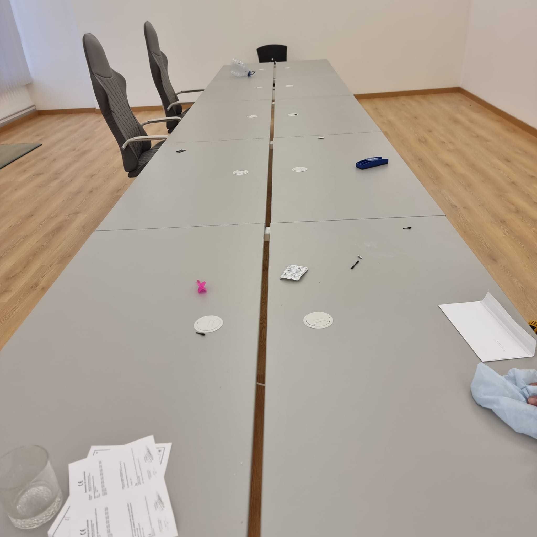Mesa / Ilha de trabalho para escritório branca