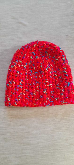 Czapka merino i akryl ciepła, wyrób własnoręczny