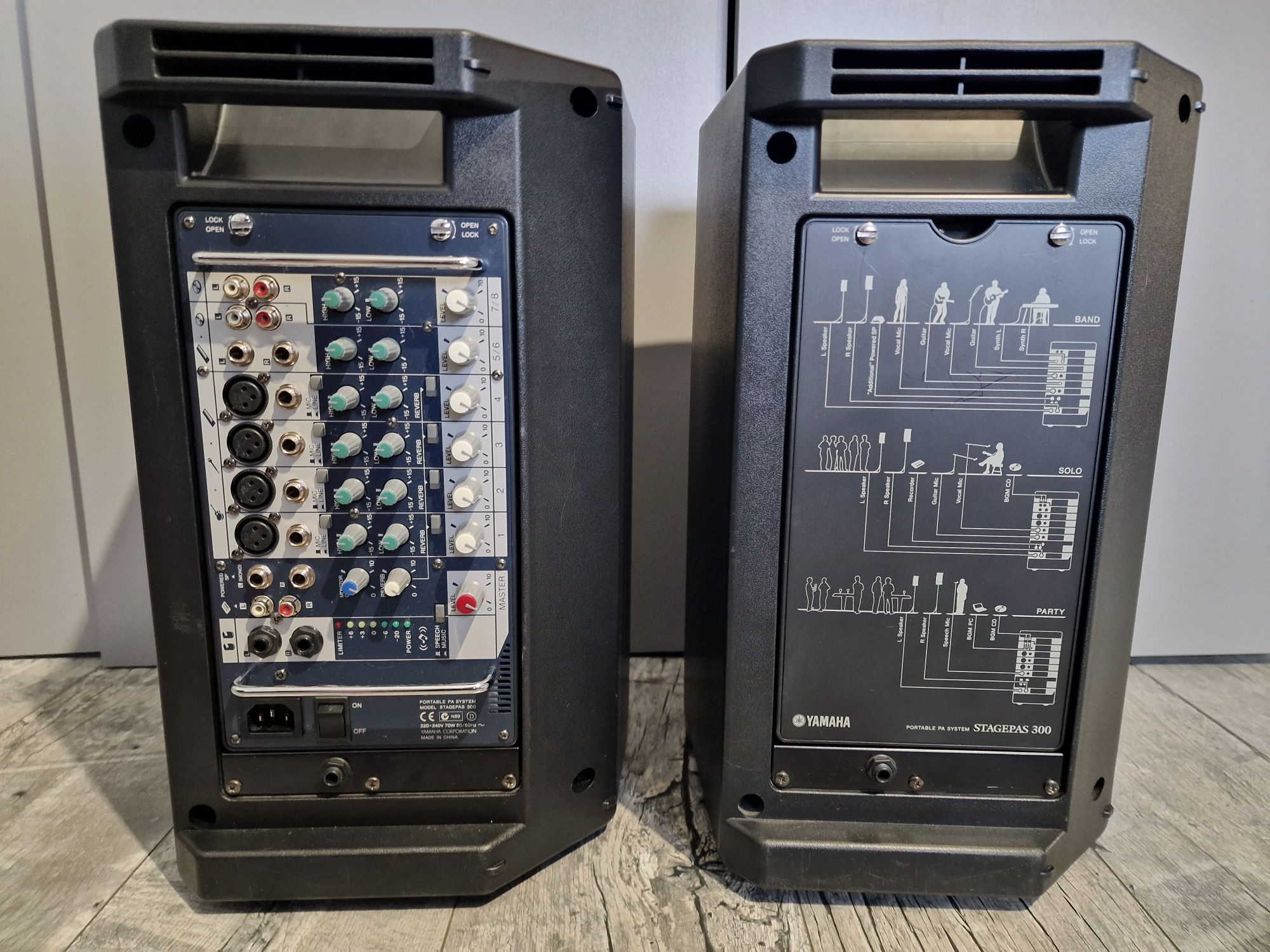 Yamaha Stagepas 300 Kolumny glośniki estradowe przenośne powermixer