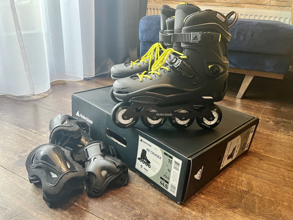 Rolki Rollerblade RB Cruiser 44,5 + kpl. ochraniaczy M (na gwarancji)