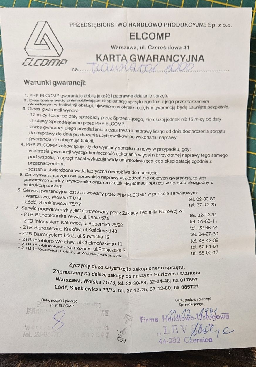 Tłumacz translator PRL sprawny kolekcjonerski