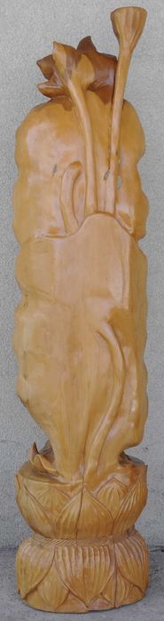 Figura Kiki Statua Buddy Rzeźba z Drzewa Sandałowego Dekoracja 100cm!!