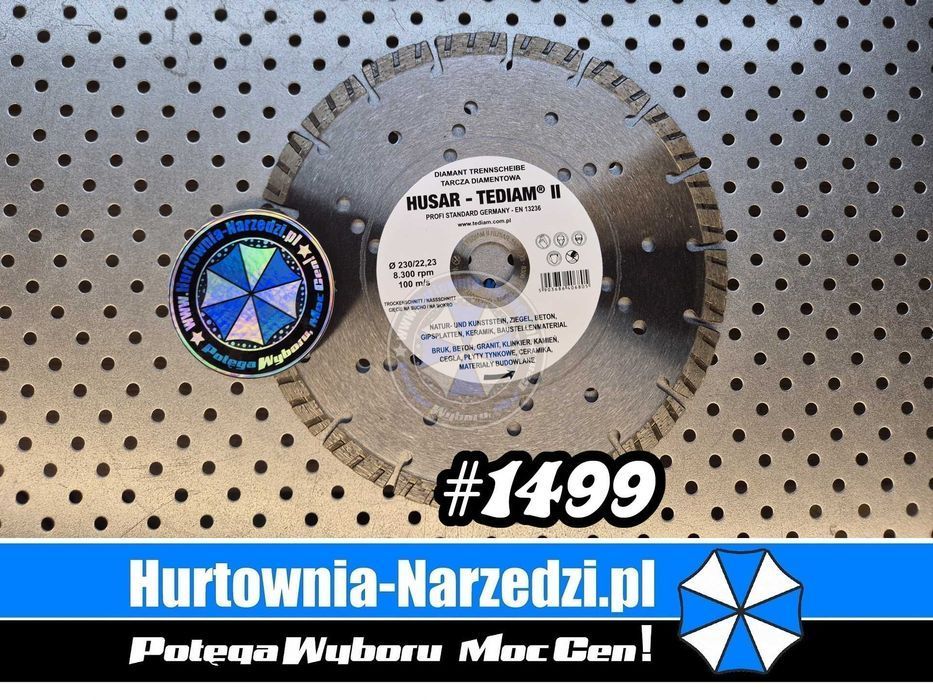 Tarcza Diamentowa 230mm  100m/s diament 10mm tarcza do betonu 230mm