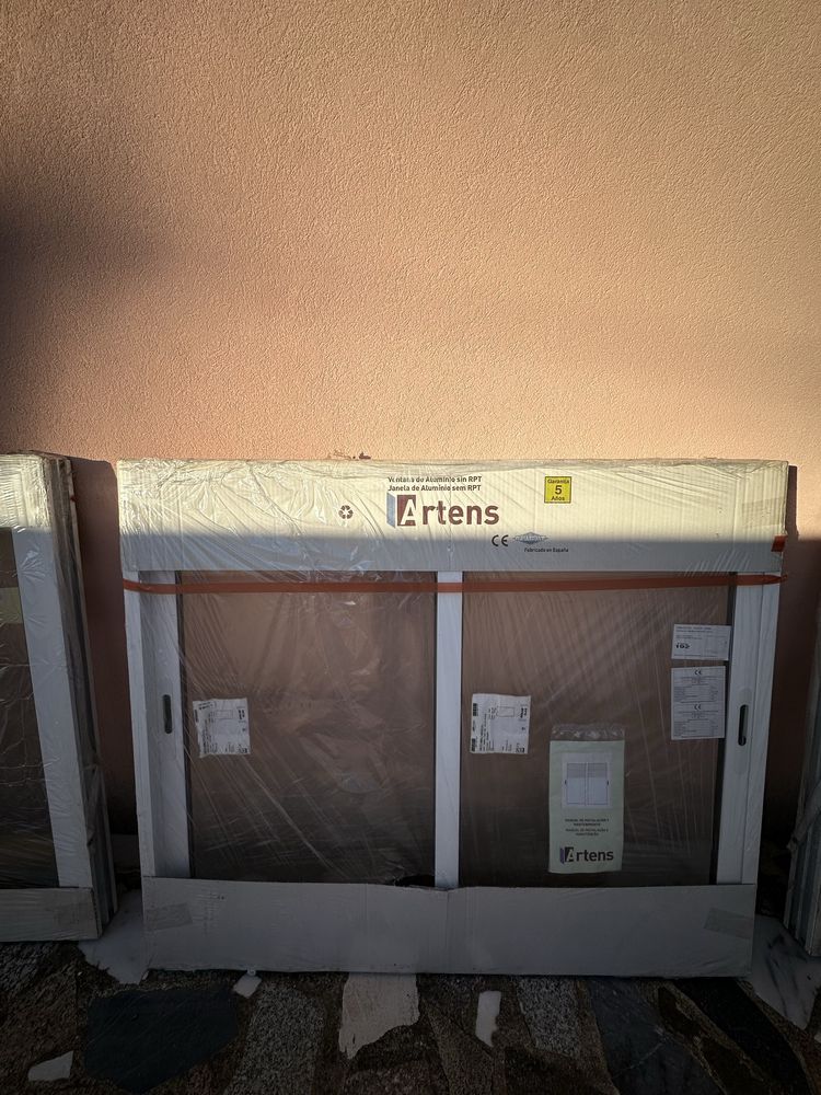 Janela aluminio vidro duplo 120x100