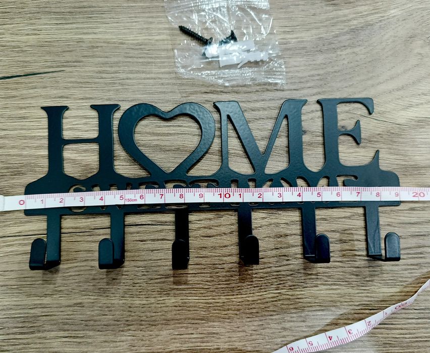Śliczna nowa ozdoba na ścianę wieszak na klucze Home  6 haczyków