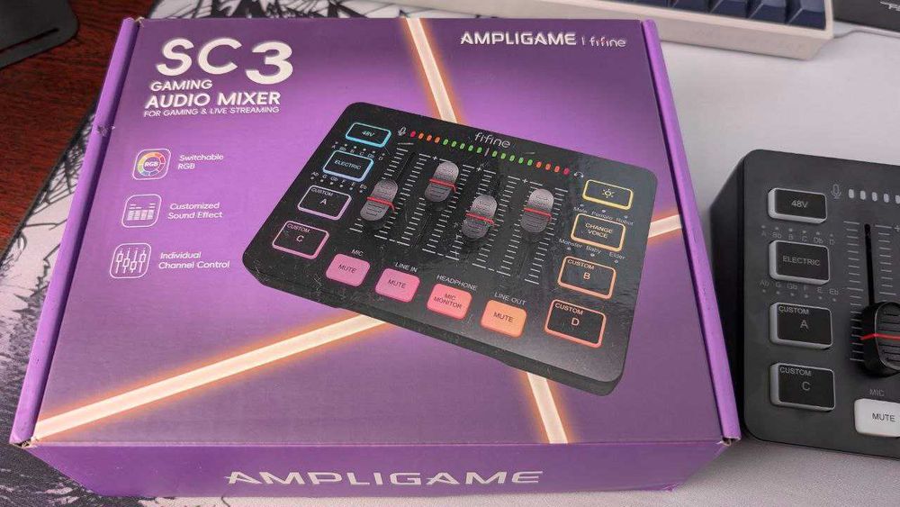 ‼️Fifine SC3 - Мікшер XLR, аудіоінтерфейс для стримів | Звуковая карта