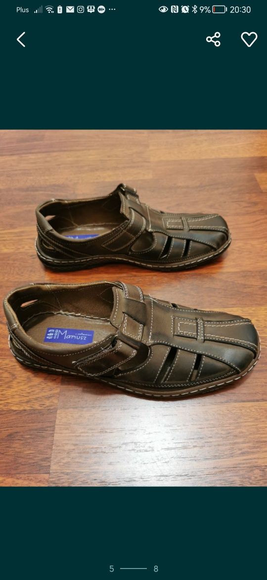 Skórzane Męskie Przewiewne Buty Męskie Lekkie Wygodne