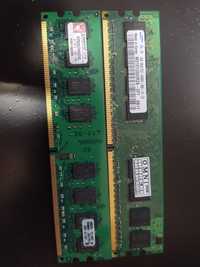 Модуль памяти Kingston+(samsung 1gb) DDR2 2GB 800MHz (KVR800D2N6K2/4G)