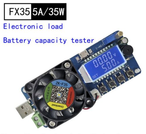 35W USB Tester capacidade Baterias - Carga Electronica