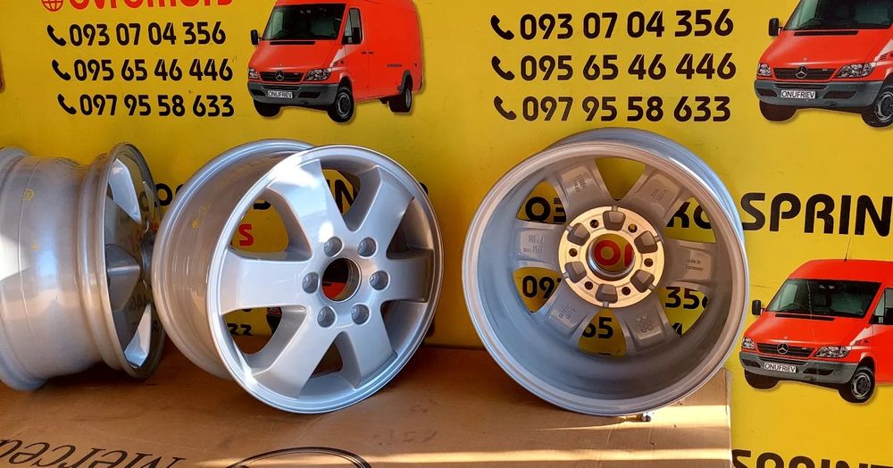 Діски 6 130 r16 титанові нові mercedes Sprinter w906 w907 w910 Crafter