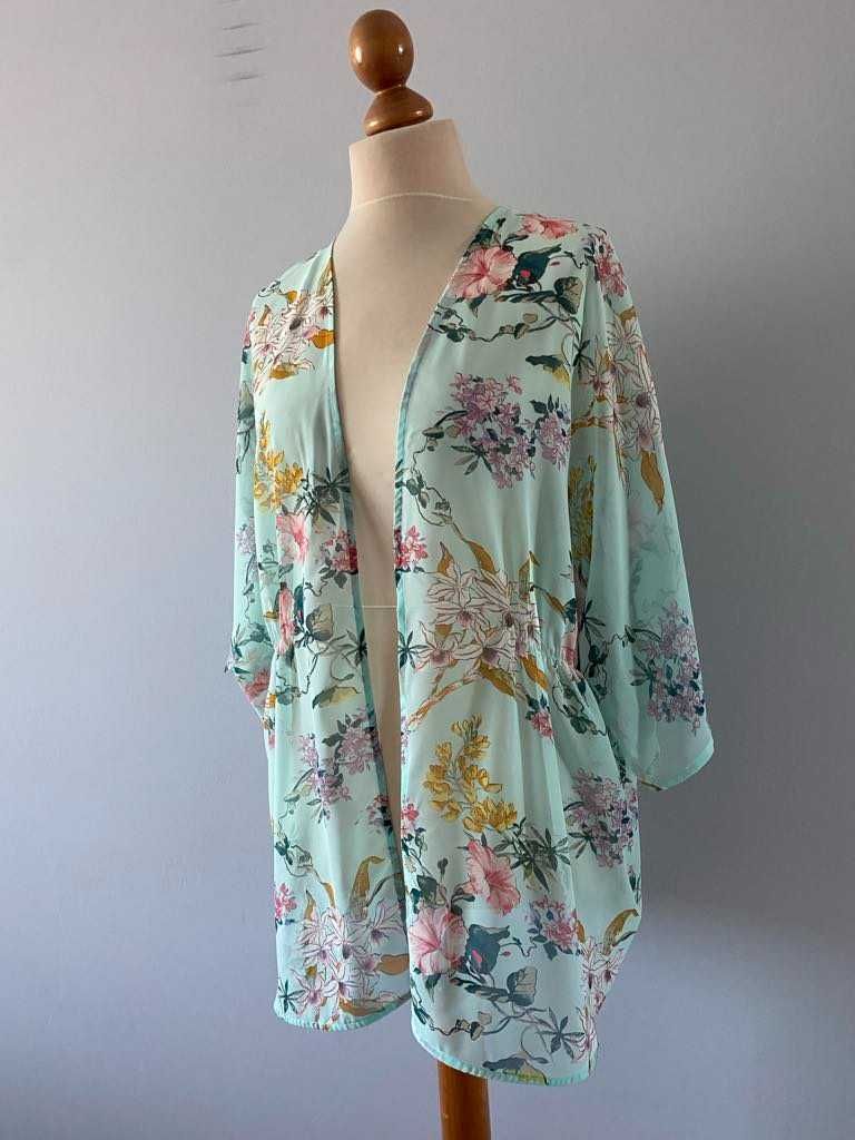 H&M Narzutka plażowa bolerko kamizelka kimono pareo L