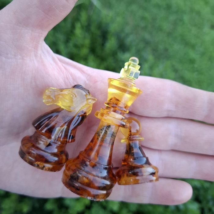 Шахмати з бурштину/янтар шахи