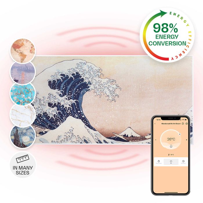 Grzejnik promiennik podczerwieni Klarstein Smart 120x60 cm 700 W