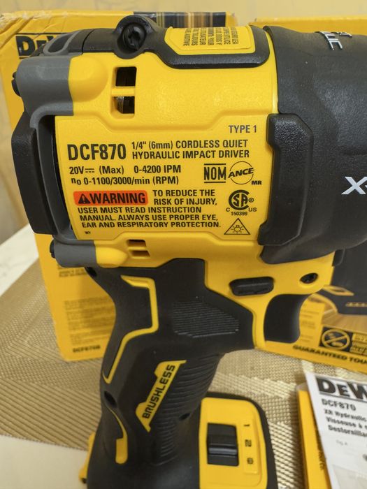 Гідравлічний імпульсний гвинтоверт імпакт DeWALT DCF870B 20V MAX
