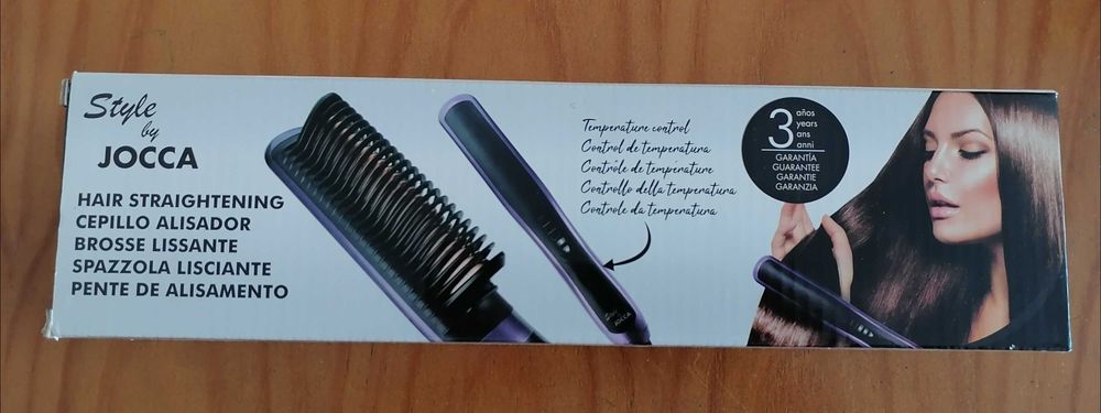 Alisador de cabelo, escova Jocca, como novo.