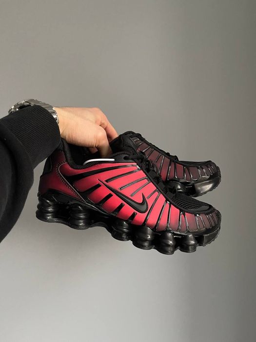 РОЗПРОДАЖ! Nike Shox TL Black Red 36 - 45 найк шокс блек ред