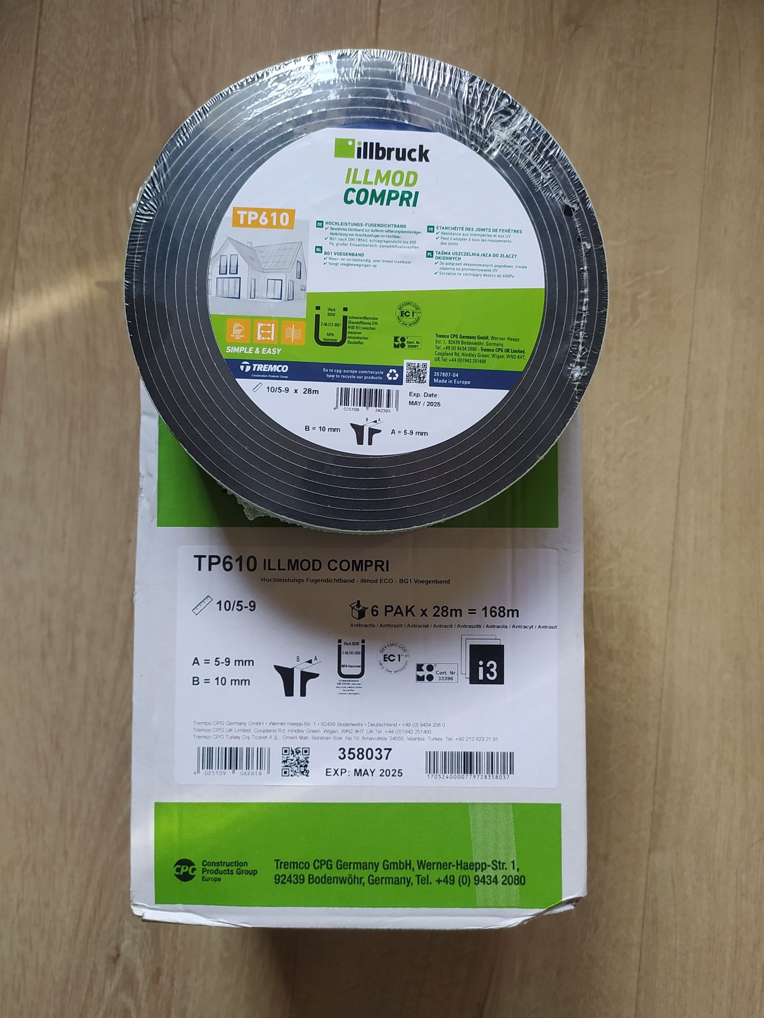 Taśma Rozprężna illbruck TP610 20/5-9x5.6 m. Nowa