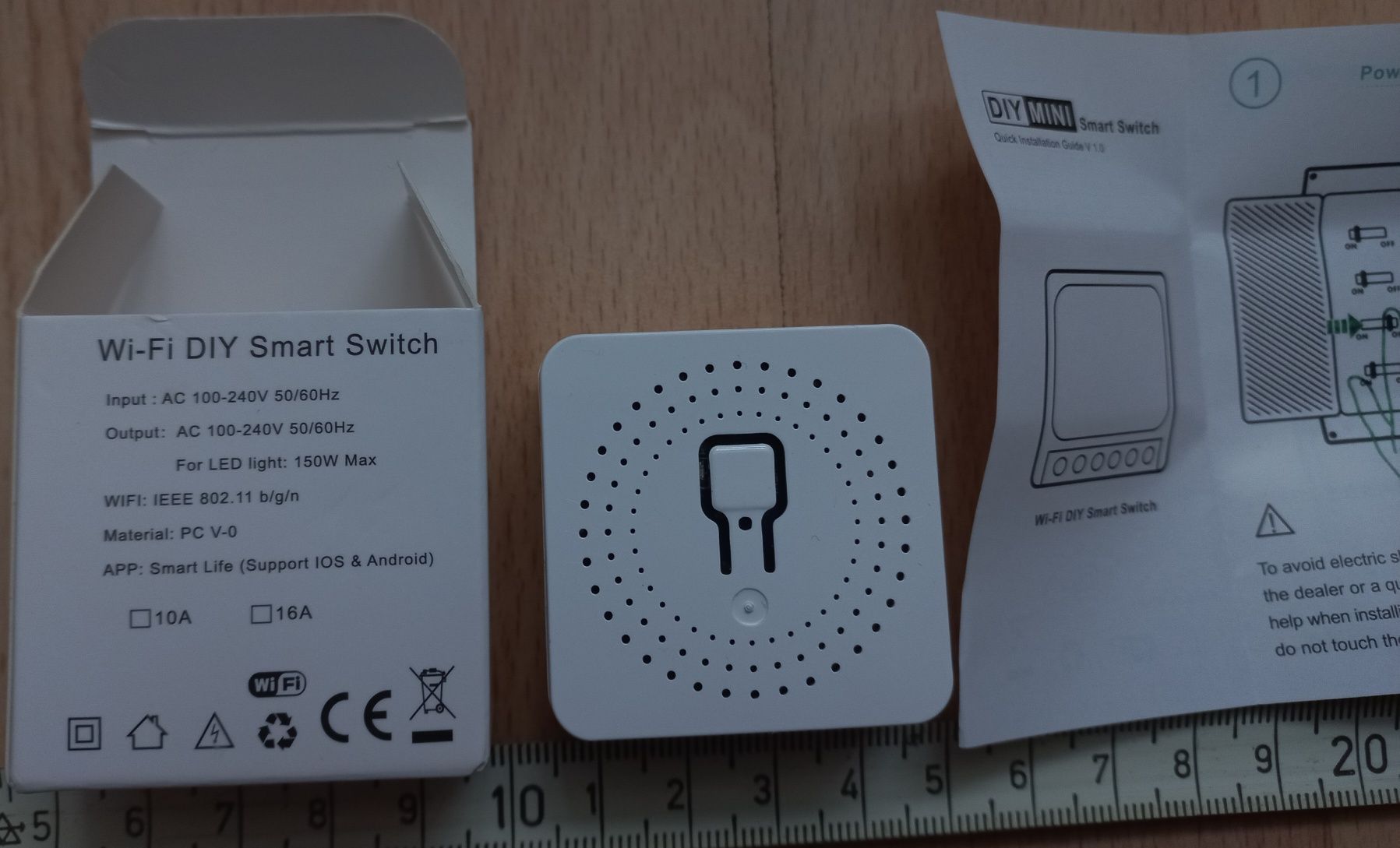 Smart home wylacznik bezprzewodowy  WiFi bardzo maly 16A