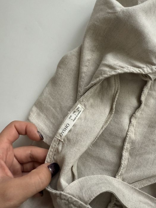 Лляна сукня Oysho розмір L(M)