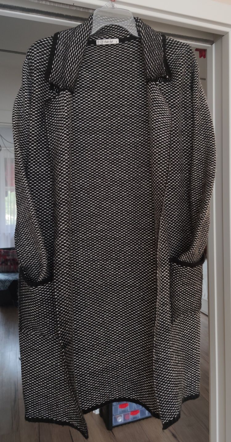 Płaszcz,sweter wiosenno-jesienny r.S