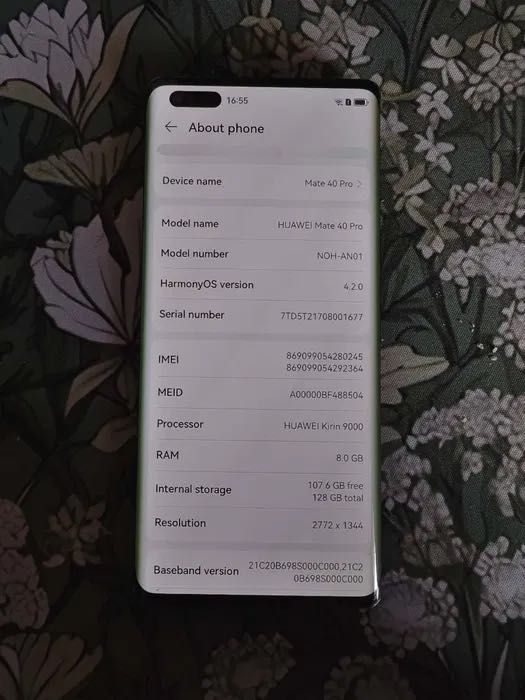 Huawei mate40pro 5G preto 128GB