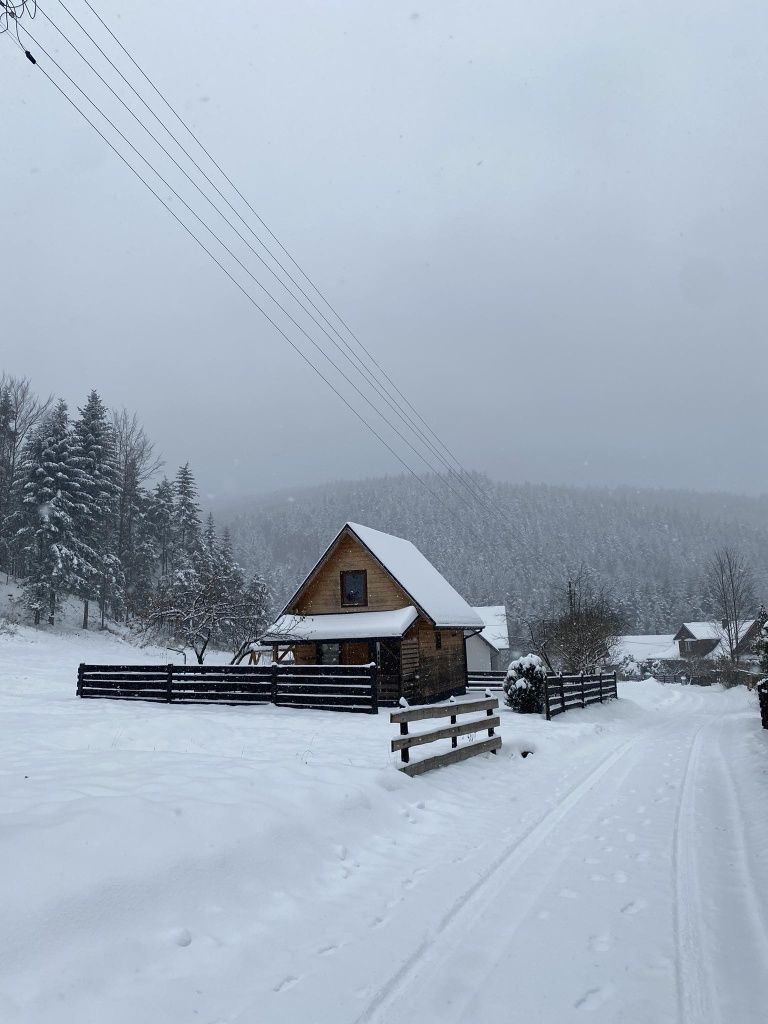 Drewniany domek w górach w pobliżu Zawoi, weekend , ferie w górach