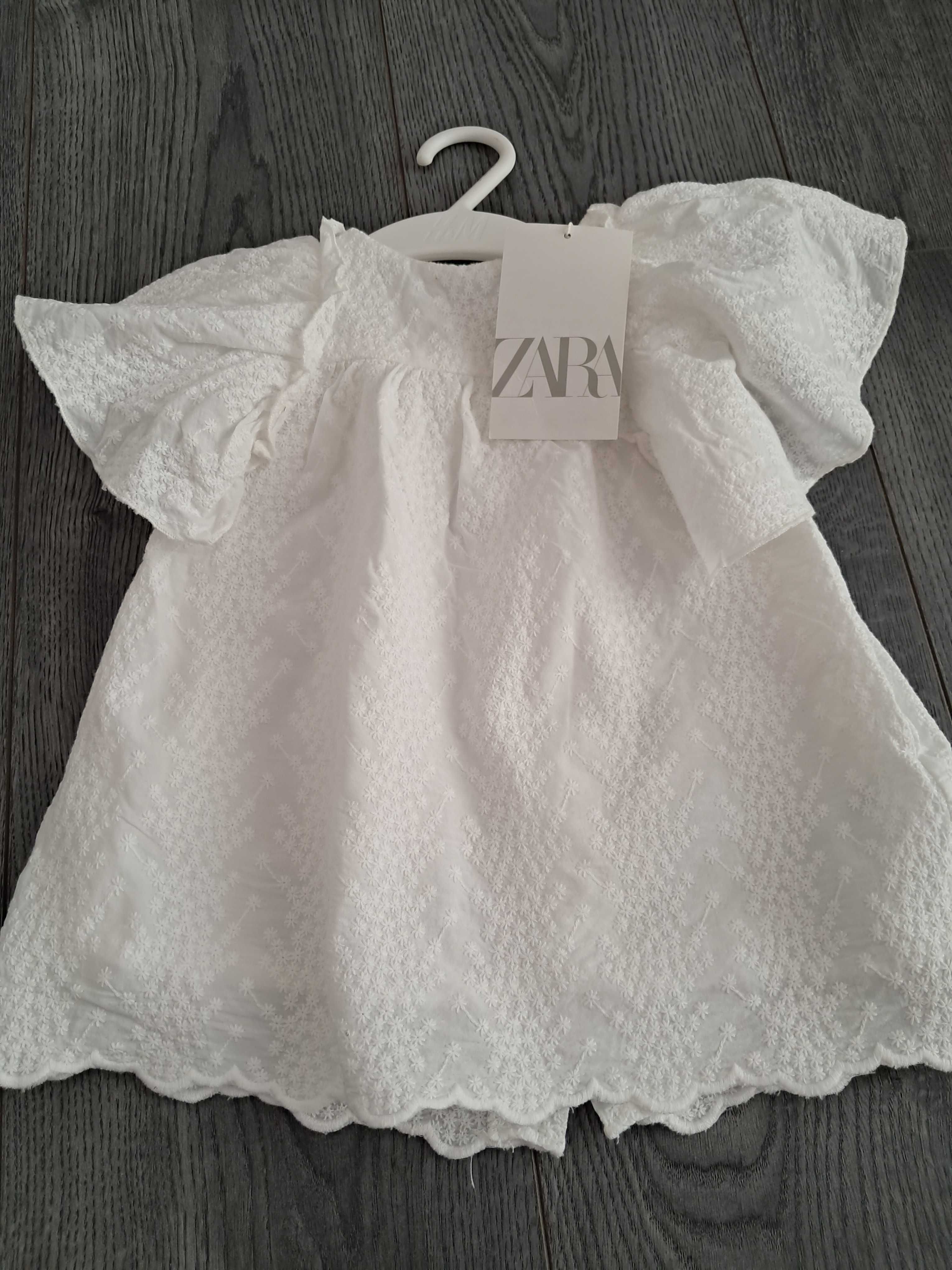 Sukienka niemowlęca NOWA ZARA elegancka Chrzest rozm. 80