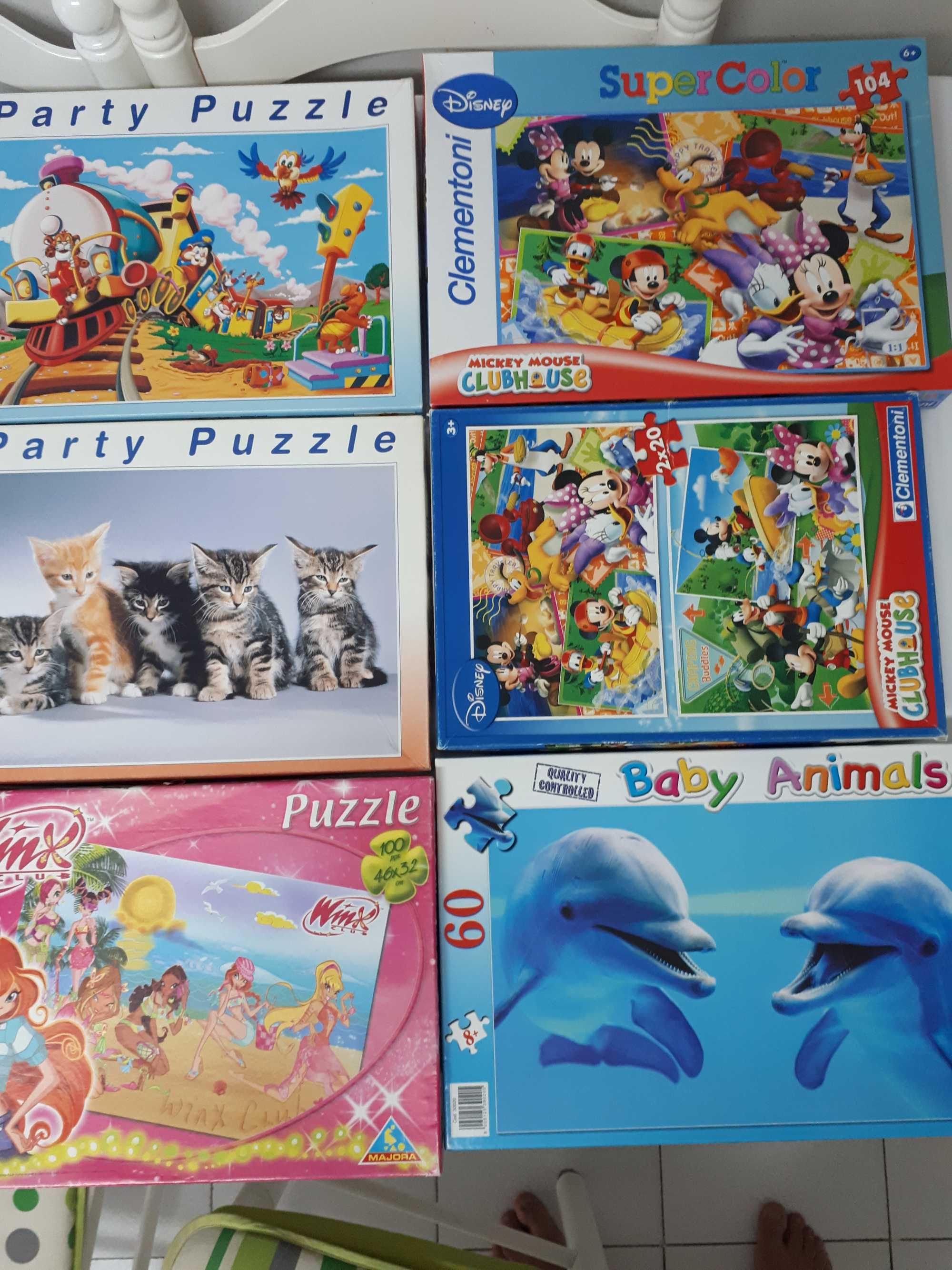 Puzzles de vários temas 6 unidades