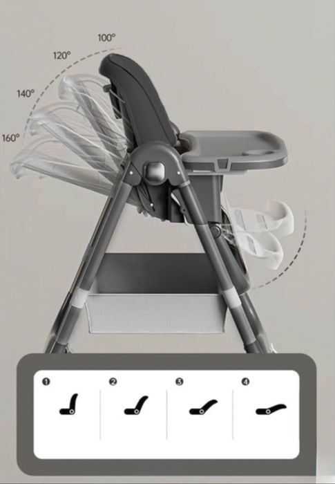 Дитячий стільчик для годування Складний Новий