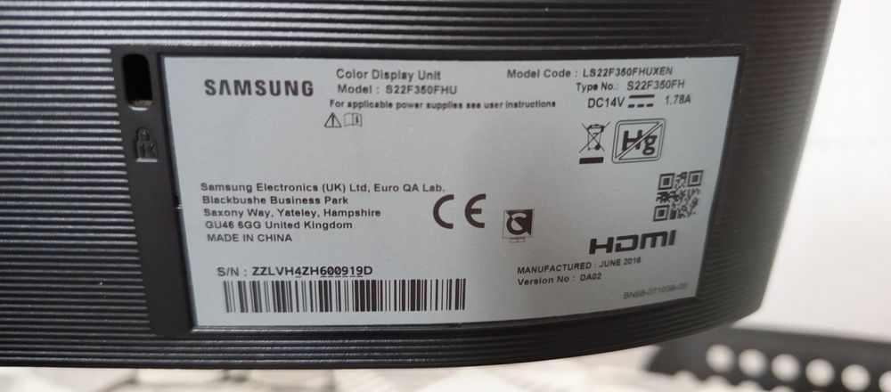 Monitor Samsung 22" Gaming