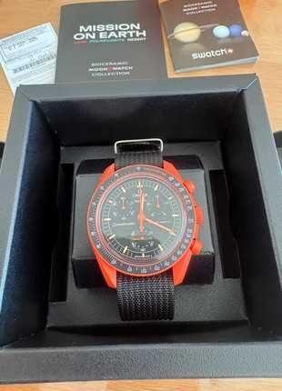 Omega x Swatch - Lava Edition SO33O100 Dla Kolekcjonerów