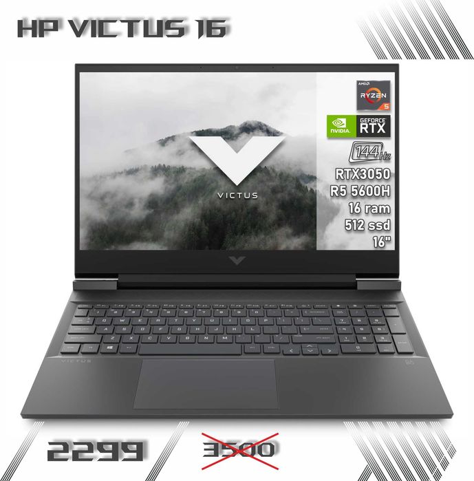 LAPTOP GAMINGOWY HP Victus 16 RTX 3050 i5-11400H 144hz komputer