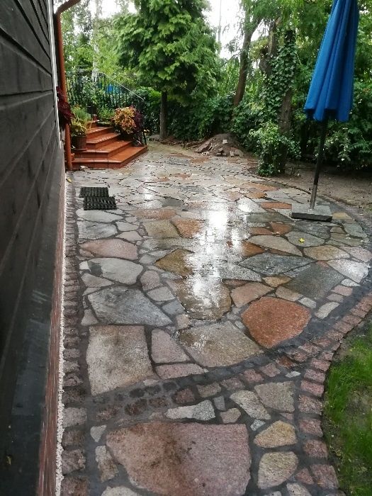 Kamień polny cięty na pół