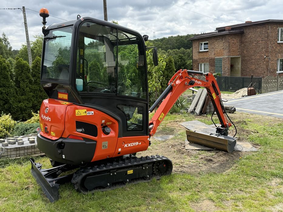 wynajem koparki kubota kx 19 bobcat CAT volvo okazja