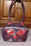 Carteira / Mala / Bolsa GATO em pele genuína NOVA